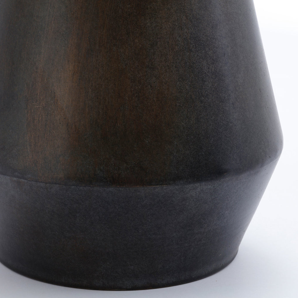 Octave metal vase, 34cm
