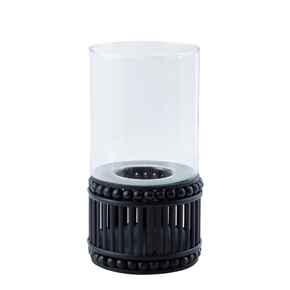 Perline wooden candle holder