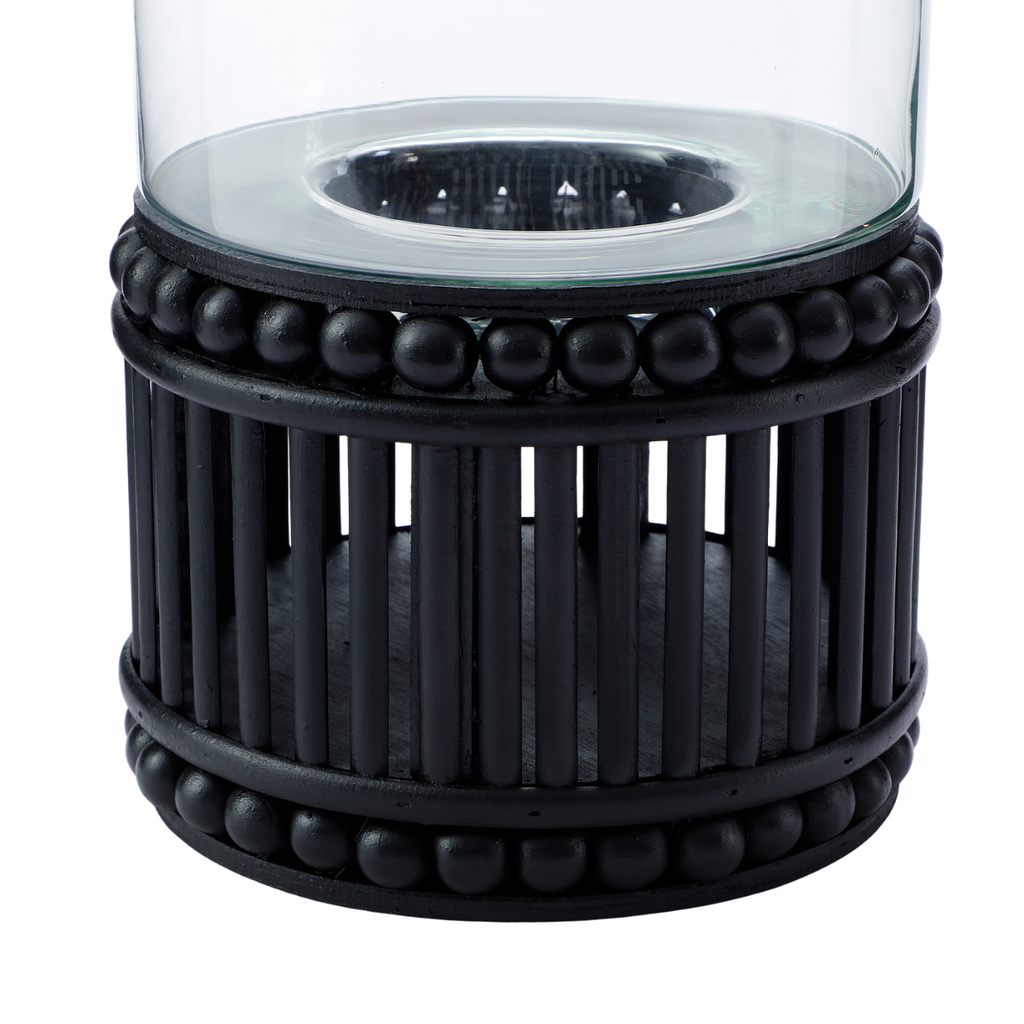 Perline wooden candle holder