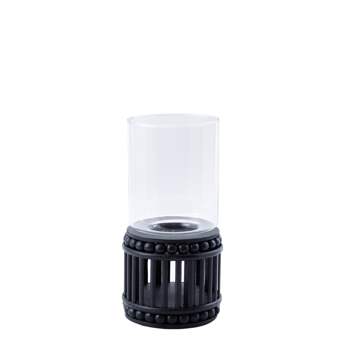 Perline wooden candle holder