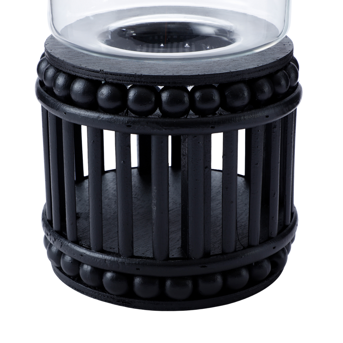 Perline wooden candle holder