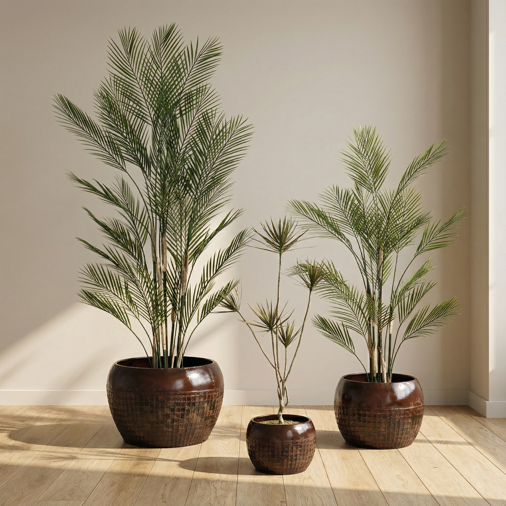 Elen metal plant pots