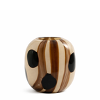 Dots blown glass vase, 21 cm