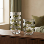 Vertone blown glass vase, 28 cm