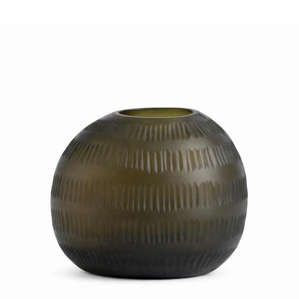 Verdalys cut-glass vase, 18 cm