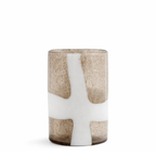 Mirage speckled blown glass vase, 29 cm