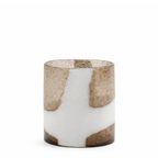 Mirage speckled blown glass vase, 20 cm