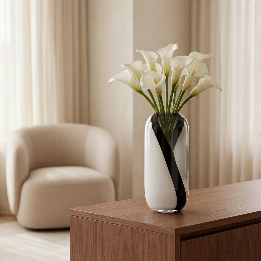 Alaska blown glass vase, 37 cm