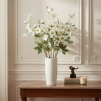 Snow-covered Helleborus Niger stem