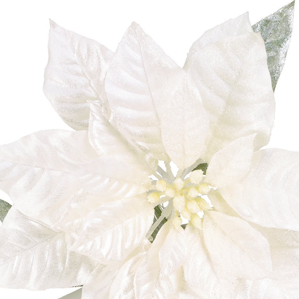 Glittering Poinsettia Stem