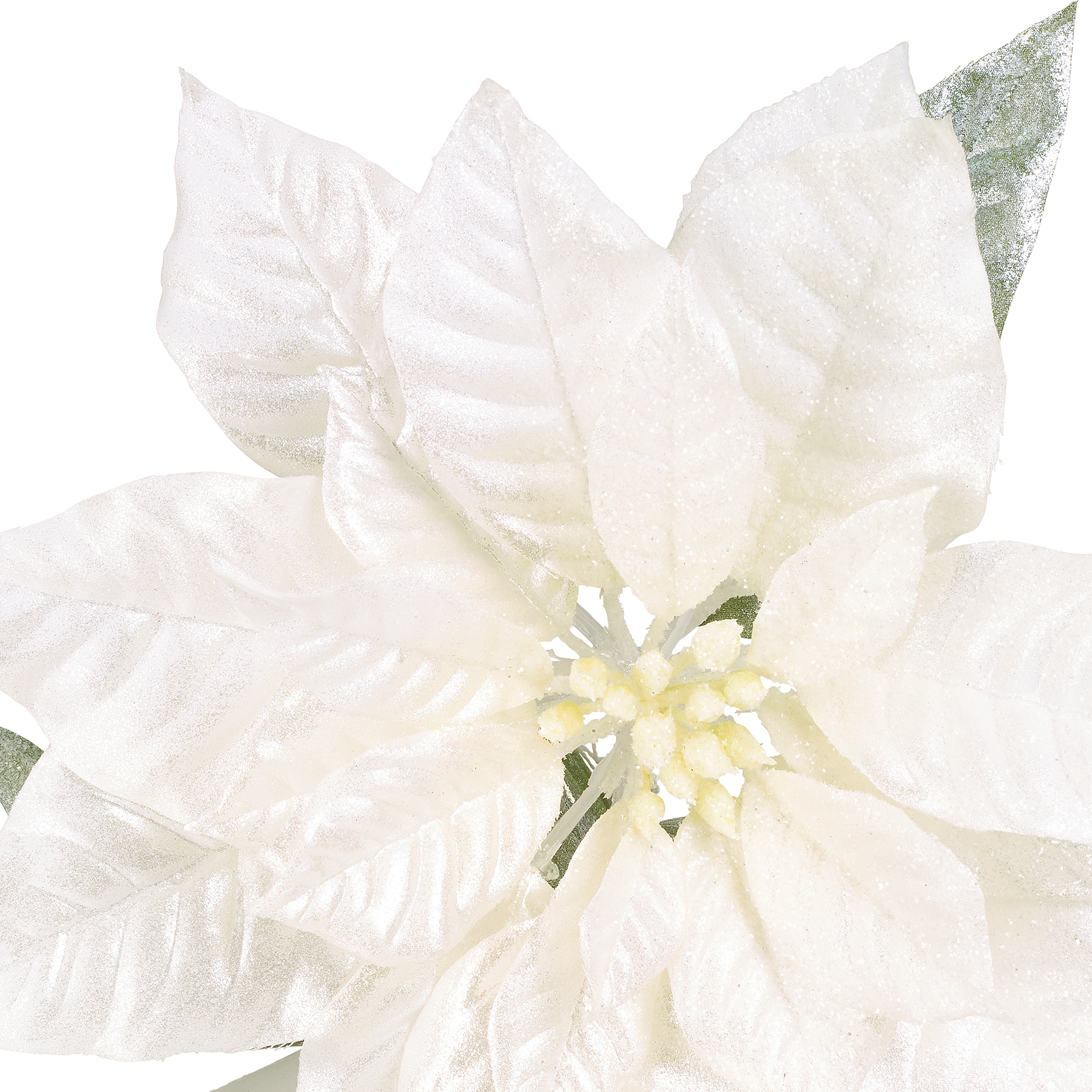 Glittering Poinsettia Stem