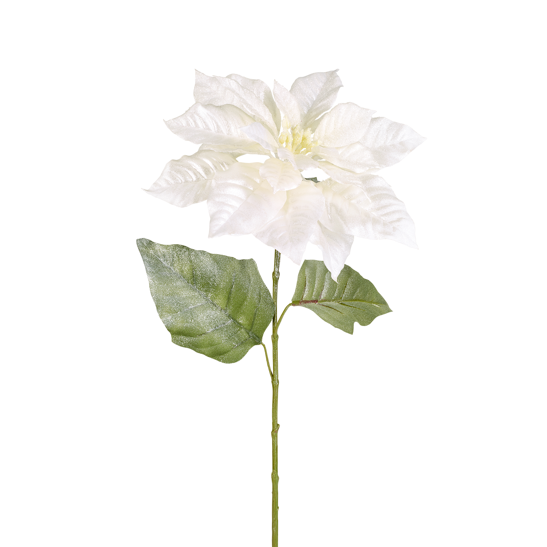 Glittering Poinsettia Stem