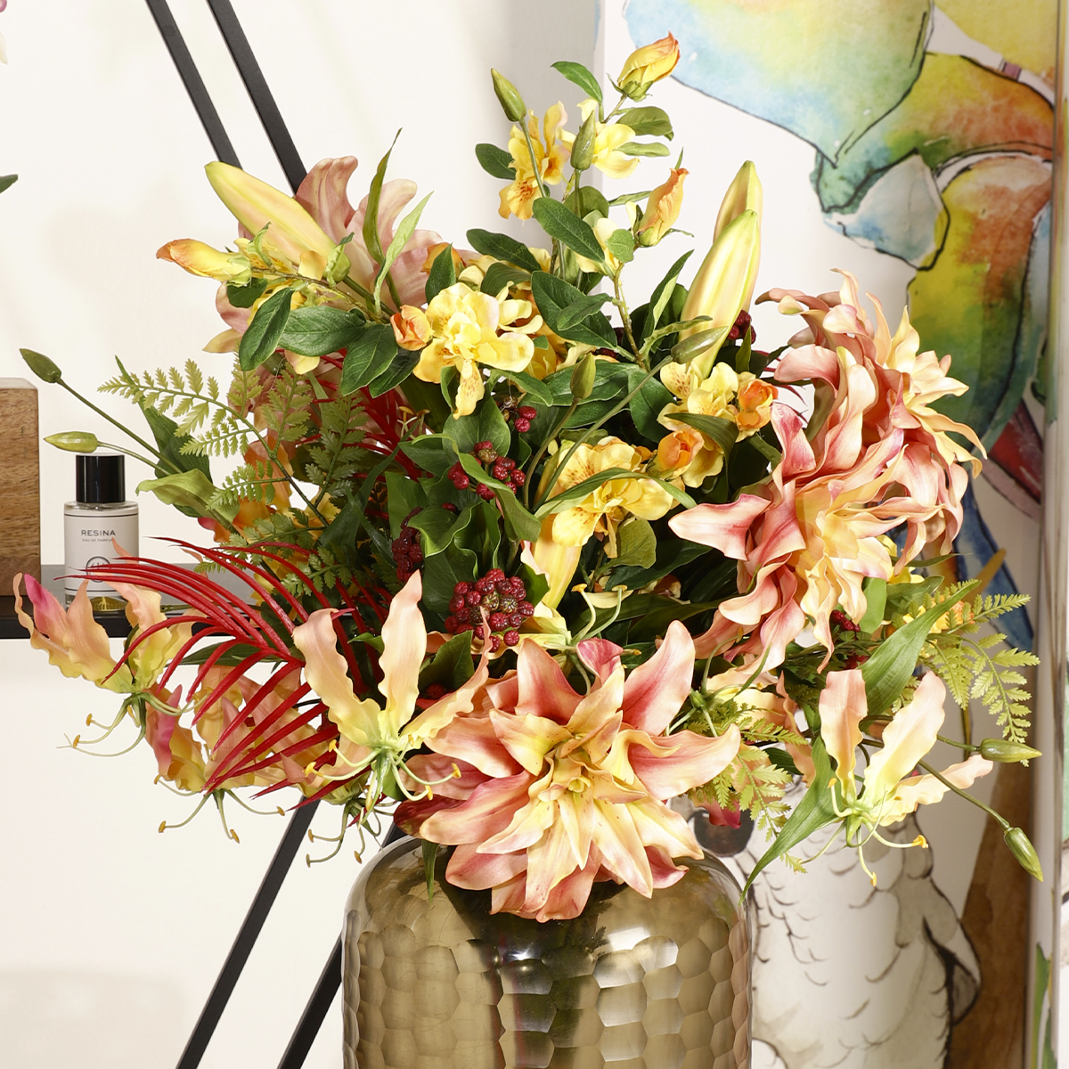 Double Oriental Lily Stem